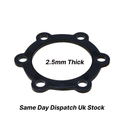 Black gasket with '2.5mm Thick' text on a white background