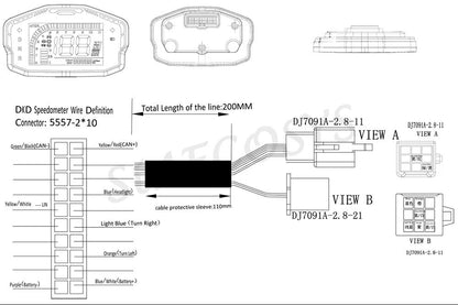 DKD061 CAN LCD Instrument Speedometer Display for FARDRIVER/VOTOL ebike solution
