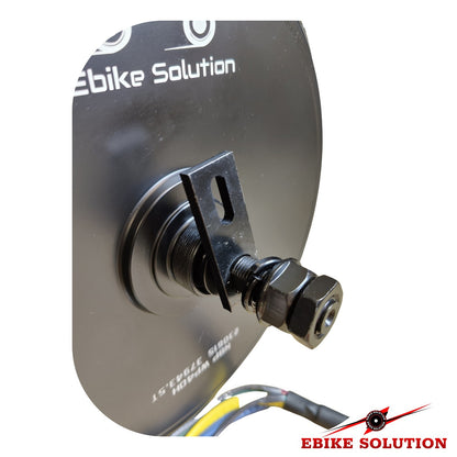 Mechanical component with wiring on a white background, branded 'Ebike Solution'.