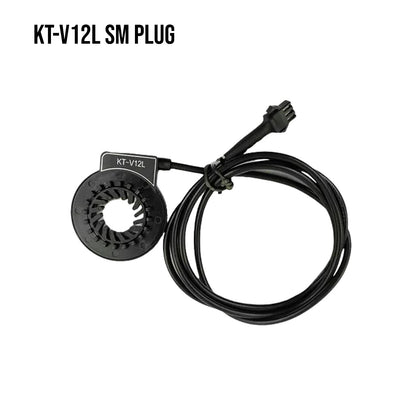 KT-V12L SM plug with black cable on a white background