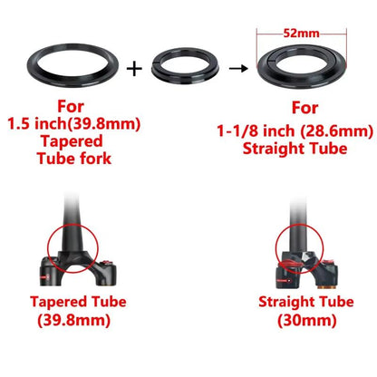 Bicycle Bearing Headset Top Sealed 44mm 55/56mm CNC 1 1/8" MTB Tapered Straight