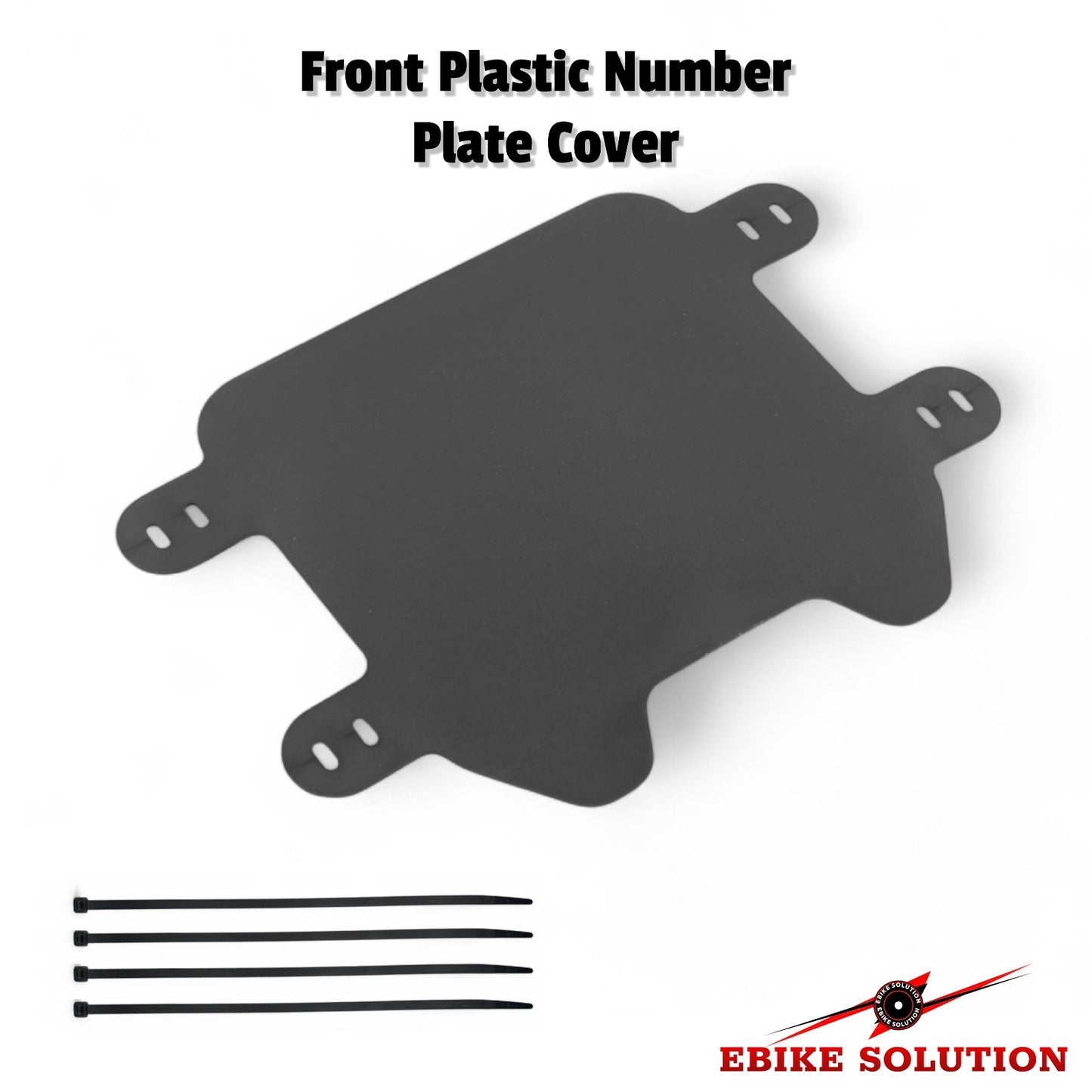 Motorcycle Bike Black Carbon Front Plastic Number Plate Cover for Sur-Ron X S