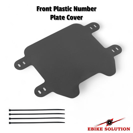 Motorcycle Bike Black Carbon Front Plastic Number Plate Cover for Sur-Ron X S