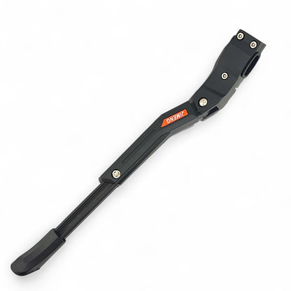 Black metal bracket with a brand logo on a white background
