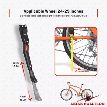 Ebike Rear Kickstand Frame Heavy Duty E-Bike Bicycle 26"/27,5"/29" Heavy Duty