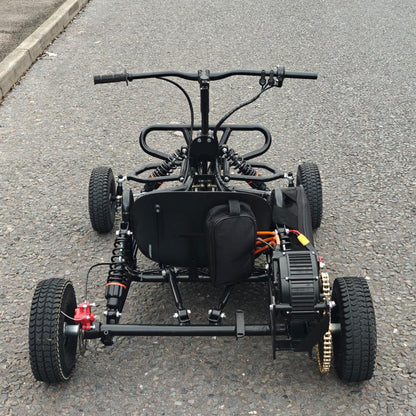 Electric Mini Go Kart Buggy Full Suspension 72v 5000w QS Motor 50+MPH