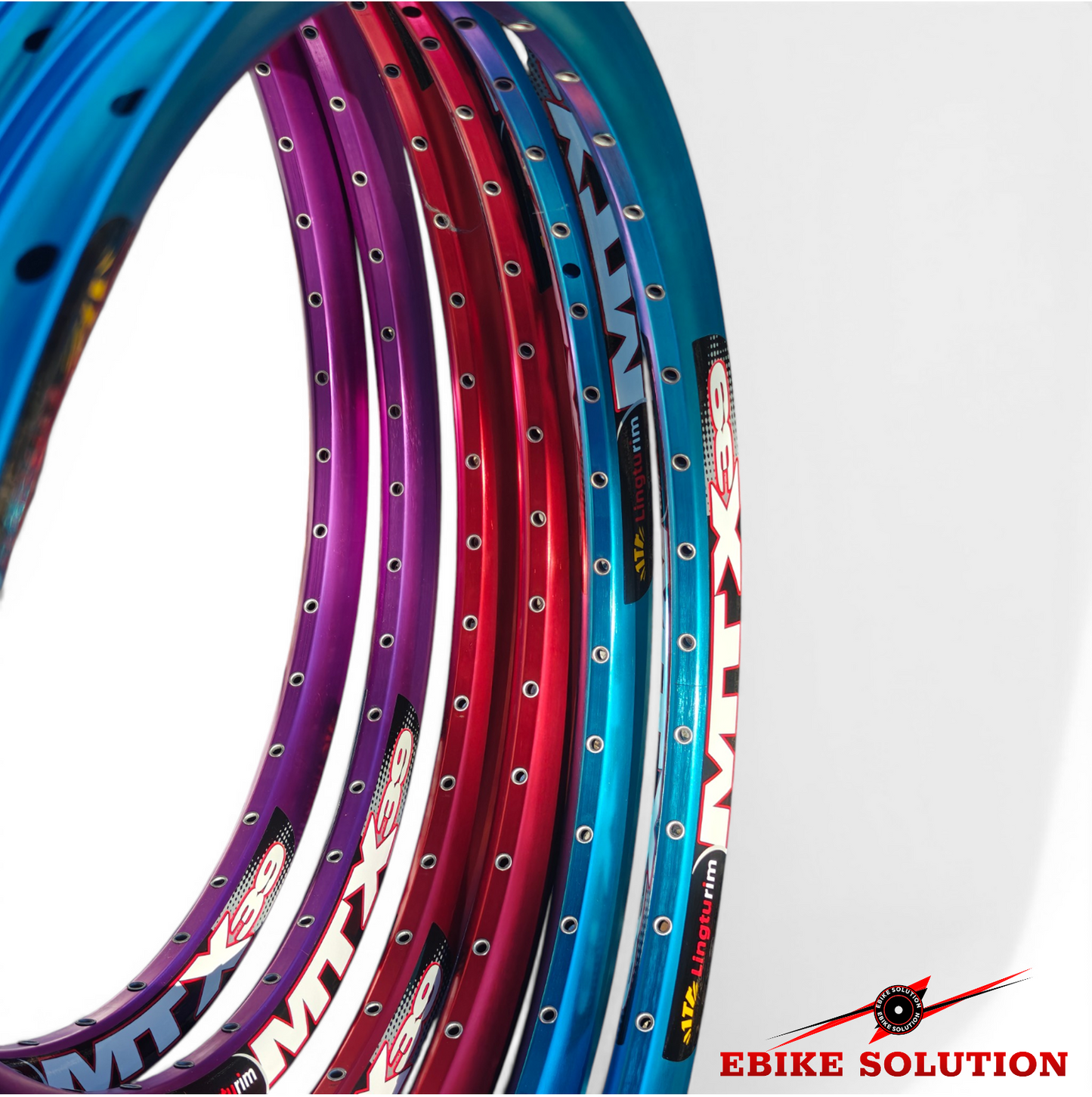MTX 39 Rim Double Wall Rim Blue Purple Red 36 Hole EBIKE
