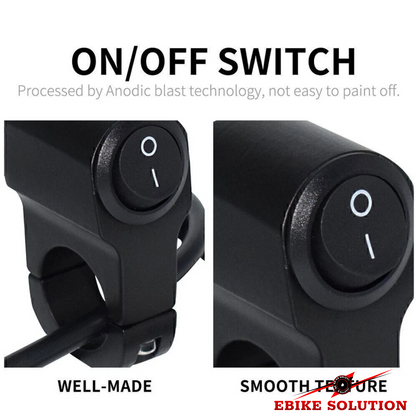 Motorcycle Headlight Switch 2 Pin Fog Spot Light Waterproof  Motorbike Handlebar