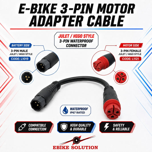Hub Motor Cable Adapter, Z916/L1019 Male to L1121/L1120 Female Connector ebike solution