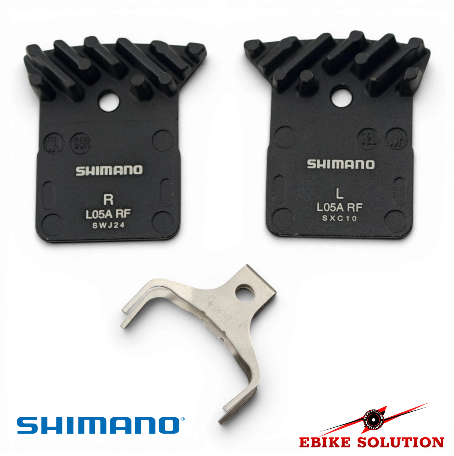 2Pair Shimano L05A-RF Disc Brake Pads Aluminum Alloy Back & Cooling Fins