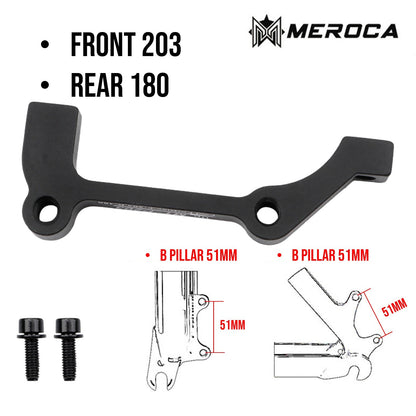 MTB Rotor Brake Caliper Mount Adapter Front Rear PM IS 160mm 180mm 203mm A/B