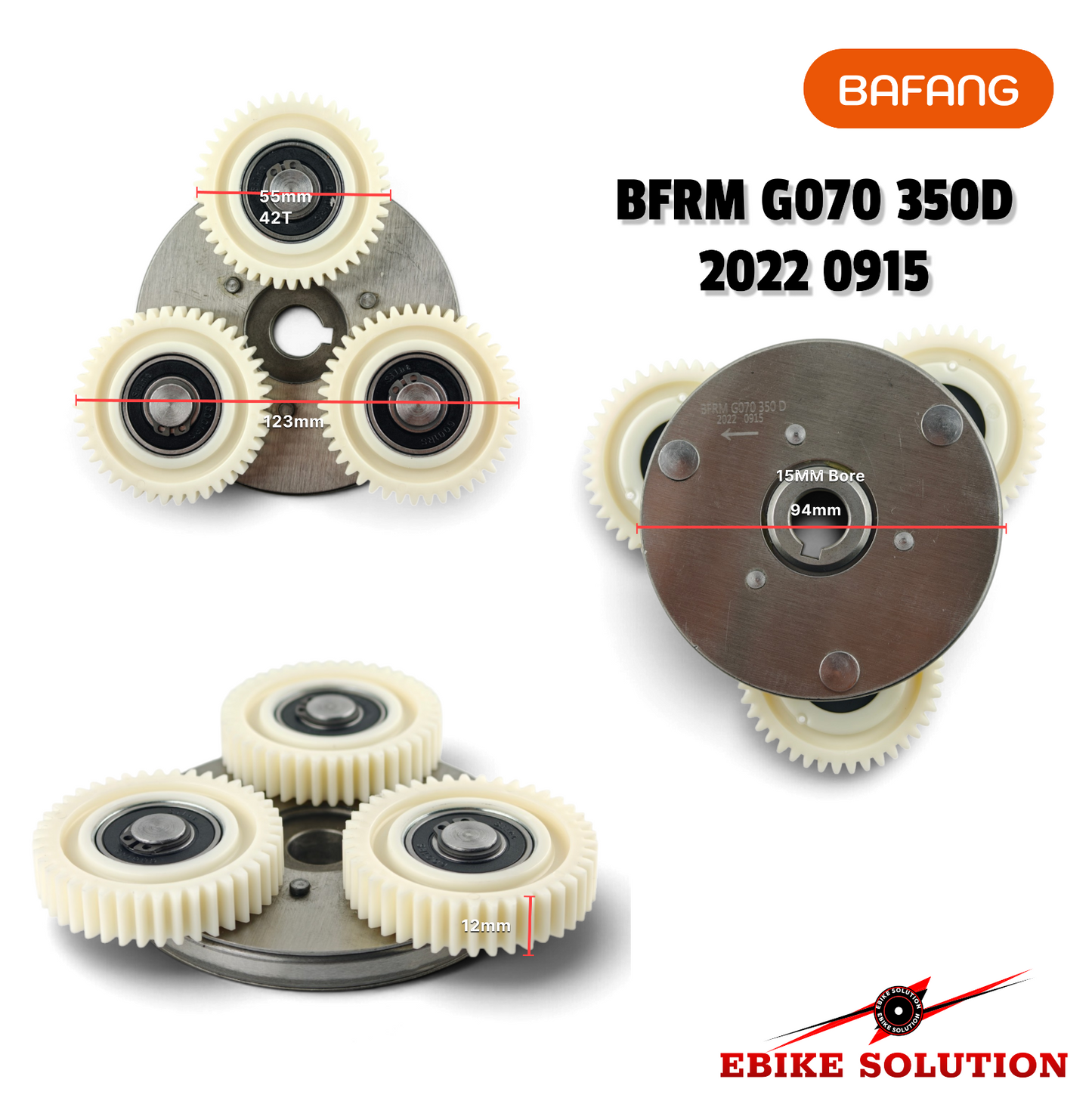 Bafang G070 350D Nylon Gear Clutch 42T Rear Hub Motor Planetary Gear Assembly ebike solution