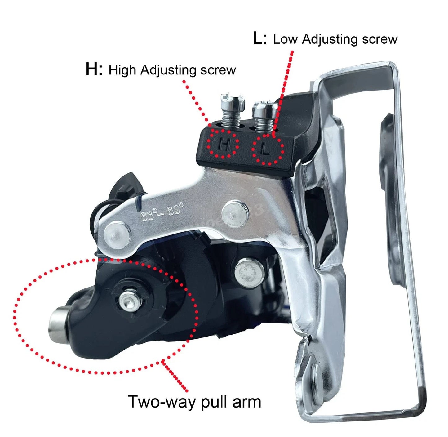 Shimano Tourney Front Derailleur FD-M310 6/7/8 Speed with 31.8-34.9mm Clamp Ring ebike solution