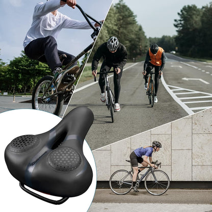 Bike Saddle Comfortable Soft Reflective Shockproof Bicycle Saddle
