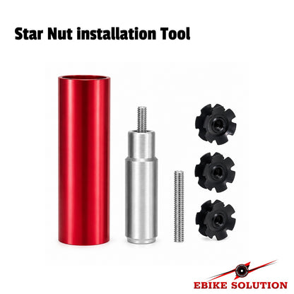 Bike Fork Headset Star Nut Setting Tool 1" 1-1/8" Threadless Steerer Installer Kit