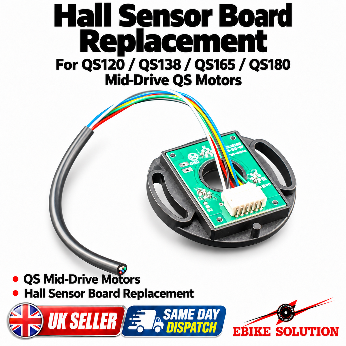 Hall Sensor Board Replacement for QS120 QS138 QS165 QS180 Mid-Drive QS Motors ebike solution
