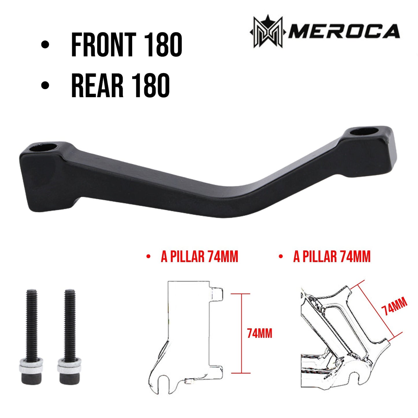 MTB Rotor Brake Caliper Mount Adapter Front Rear PM IS 160mm 180mm 203mm A/B