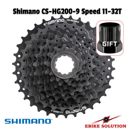 Shimano CS-HG200 9 Speed 11-32T Cassette Sprocket Hyperglide MTB Black