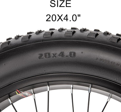 20X4.0/26X4.0 Inch Fat Bike Tires Replacement Ebike Tyre