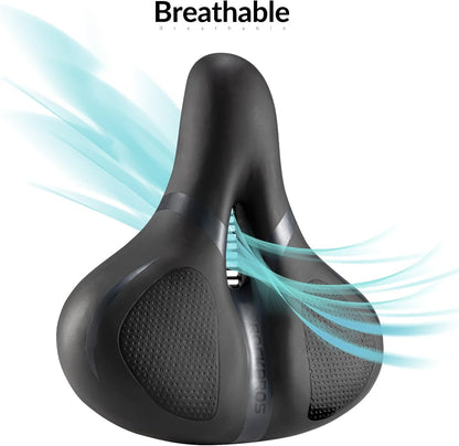 Bike Saddle Comfortable Soft Reflective Shockproof Bicycle Saddle