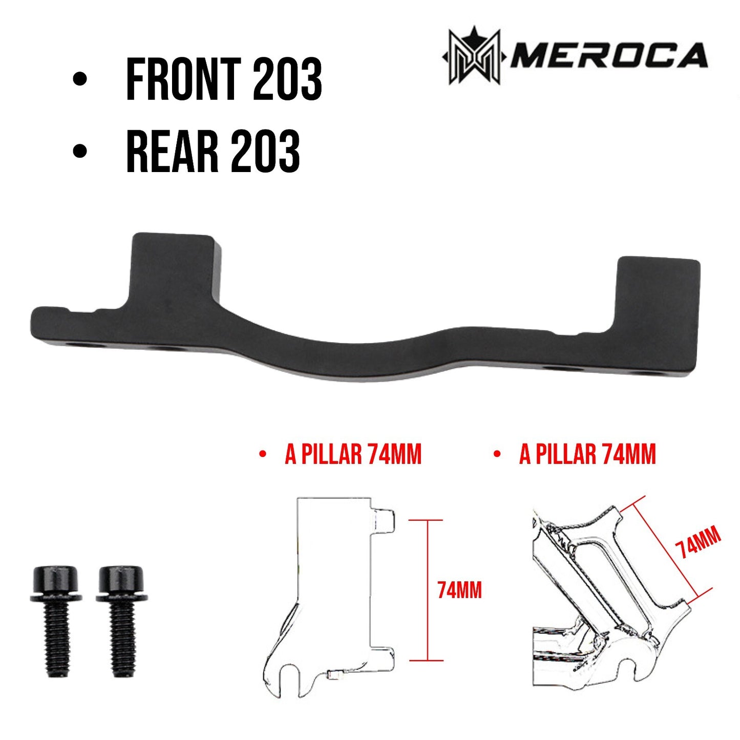 MTB Rotor Brake Caliper Mount Adapter Front Rear PM IS 160mm 180mm 203mm A/B