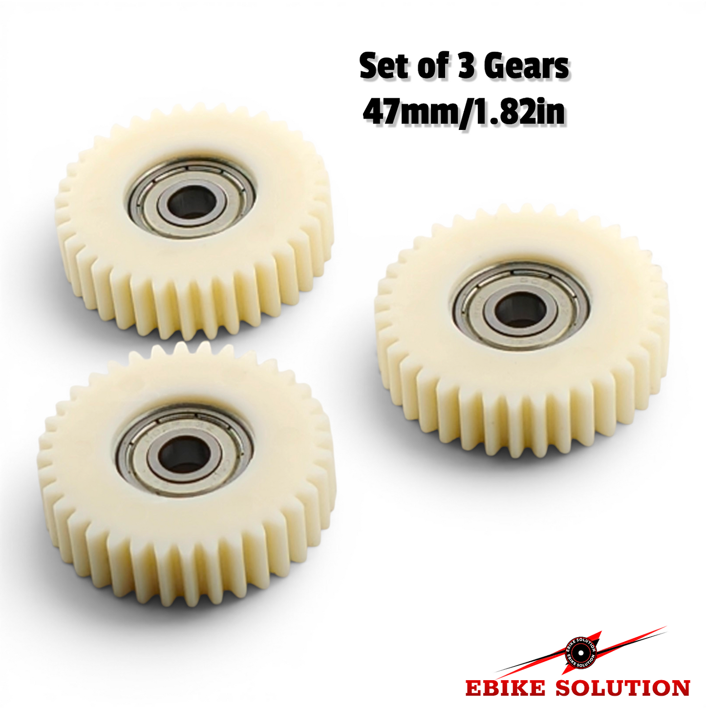 36T Nylon Gear Set for Ebike Hub Motor Gears (Pack of 3)