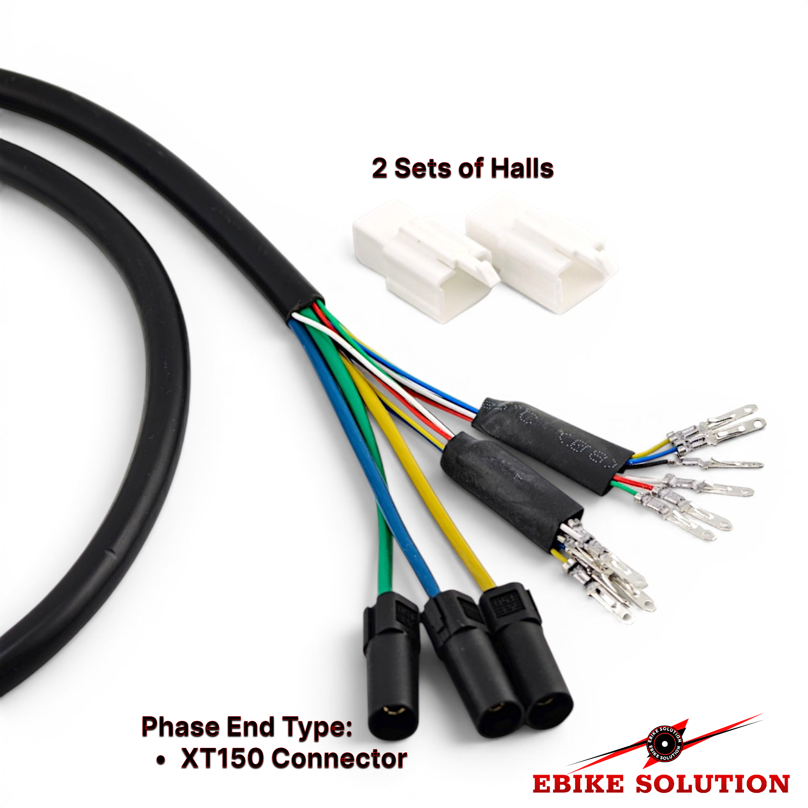Ebike Scooter 3000w Hub Motor Cable Replacement 10mm External Dimension XT150