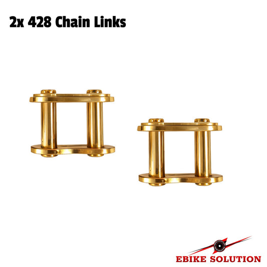 2x 428 Chain Links Motorcycle HONDA KAWASAKI YAMAHA SUZUKI MX Gold