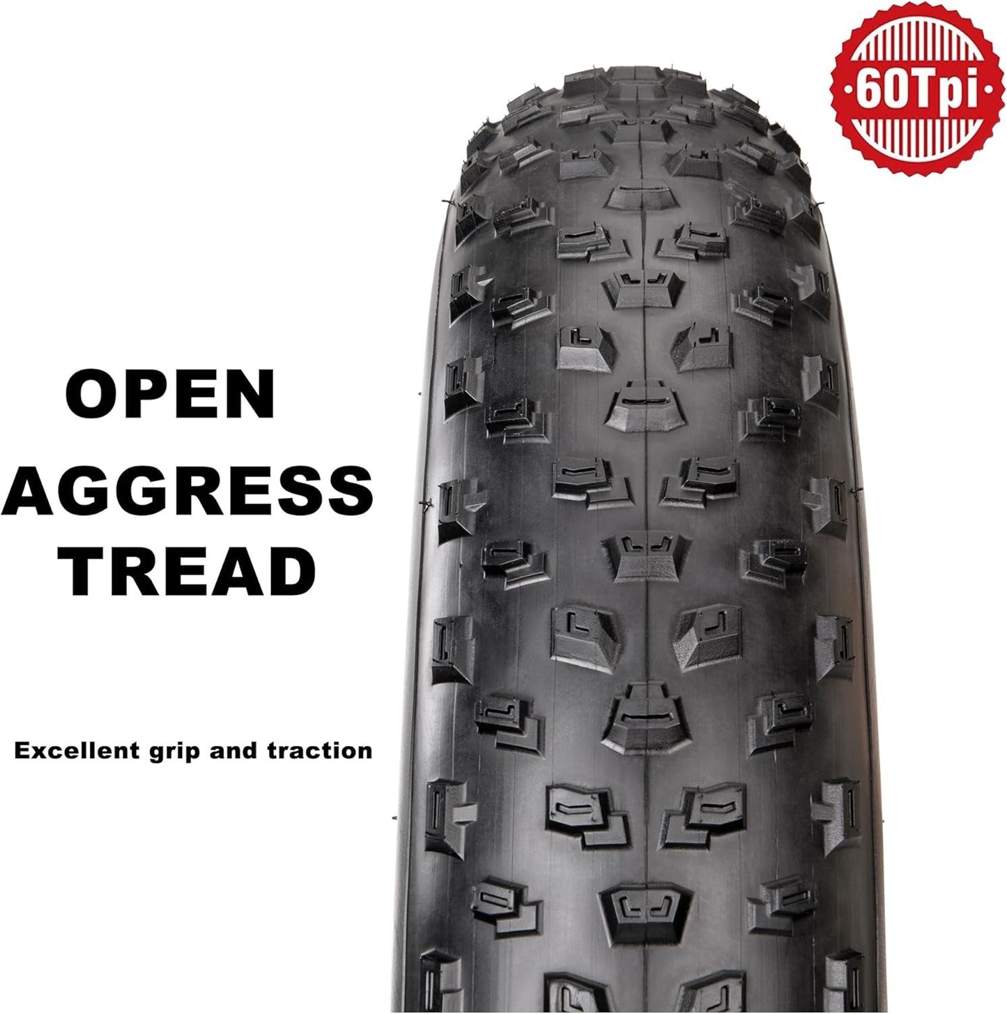 20X4.0/26X4.0 Inch Fat Bike Tires Replacement Ebike Tyre