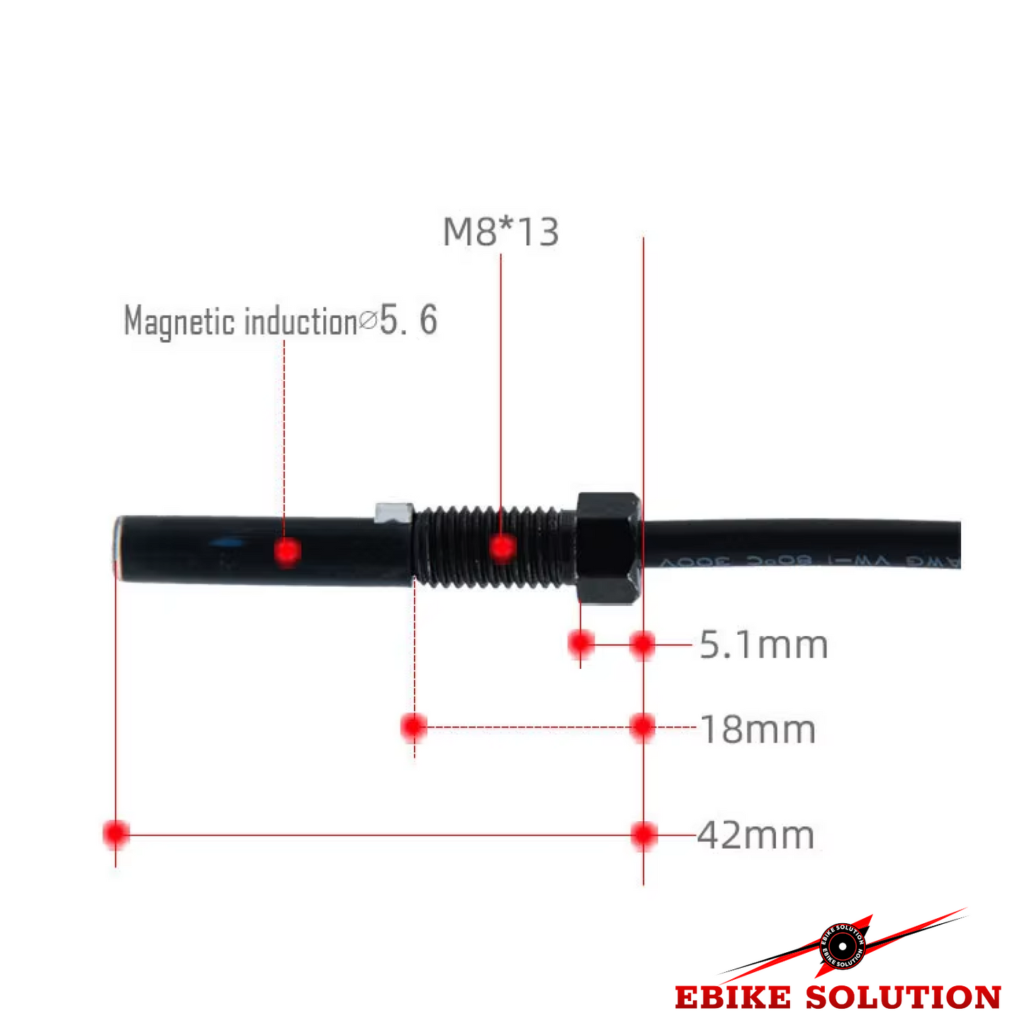 For Ebike Zoom Cut Off Brake Sensor Brake Sensor 2 Pin Plug 150cm Length Cable