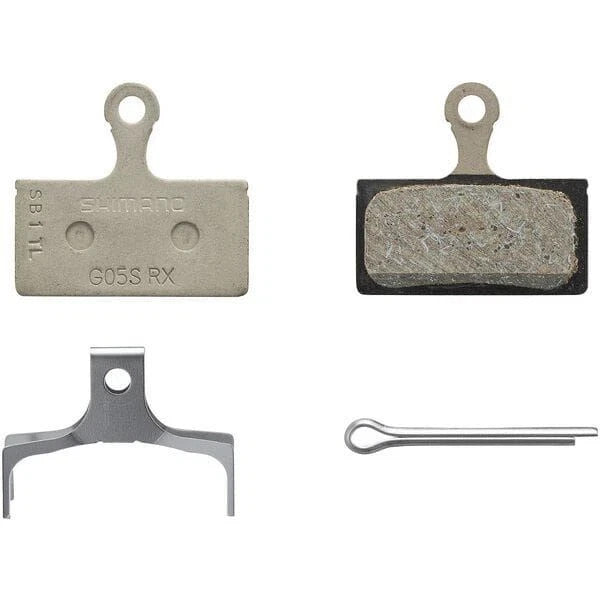 SHIMANO G05S RX DISC BRAKE PADS Resin inc spring clip SAME FIT AS G02A G05S G05A