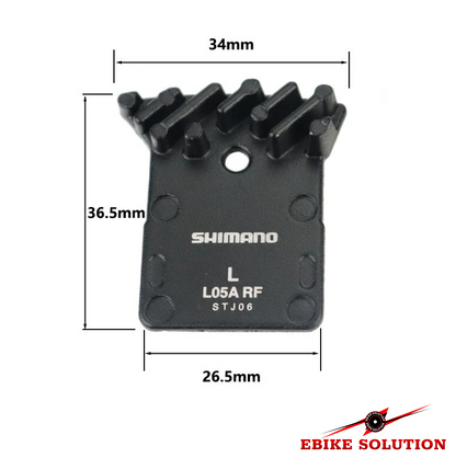 2Pair Shimano L05A-RF Disc Brake Pads Aluminum Alloy Back & Cooling Fins