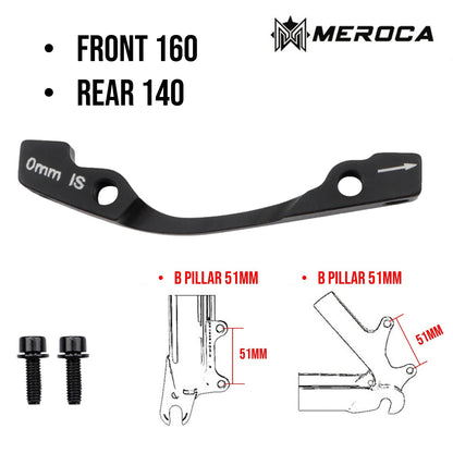 MTB Rotor Brake Caliper Mount Adapter Front Rear PM IS 160mm 180mm 203mm A/B