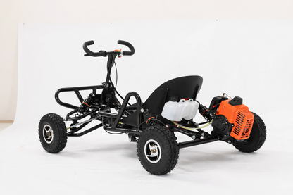 90cc Petrol Off-Road Go Kart Buggy 4-Wheel Pull Start Suspension Black Frame 4in ebike solution