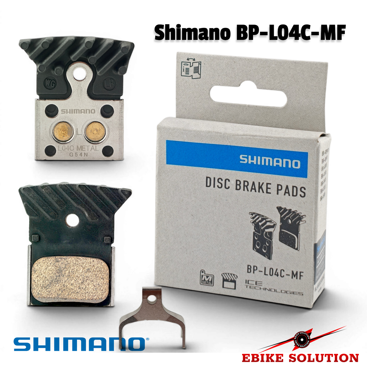 Shimano L04C Metal Hydraulic Disc Brake Pad Cooling Fins XT M8110 SLX M7100