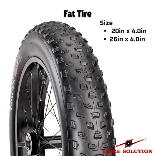 20X4.0/26X4.0 Inch Fat Bike Tires Replacement Ebike Tyre