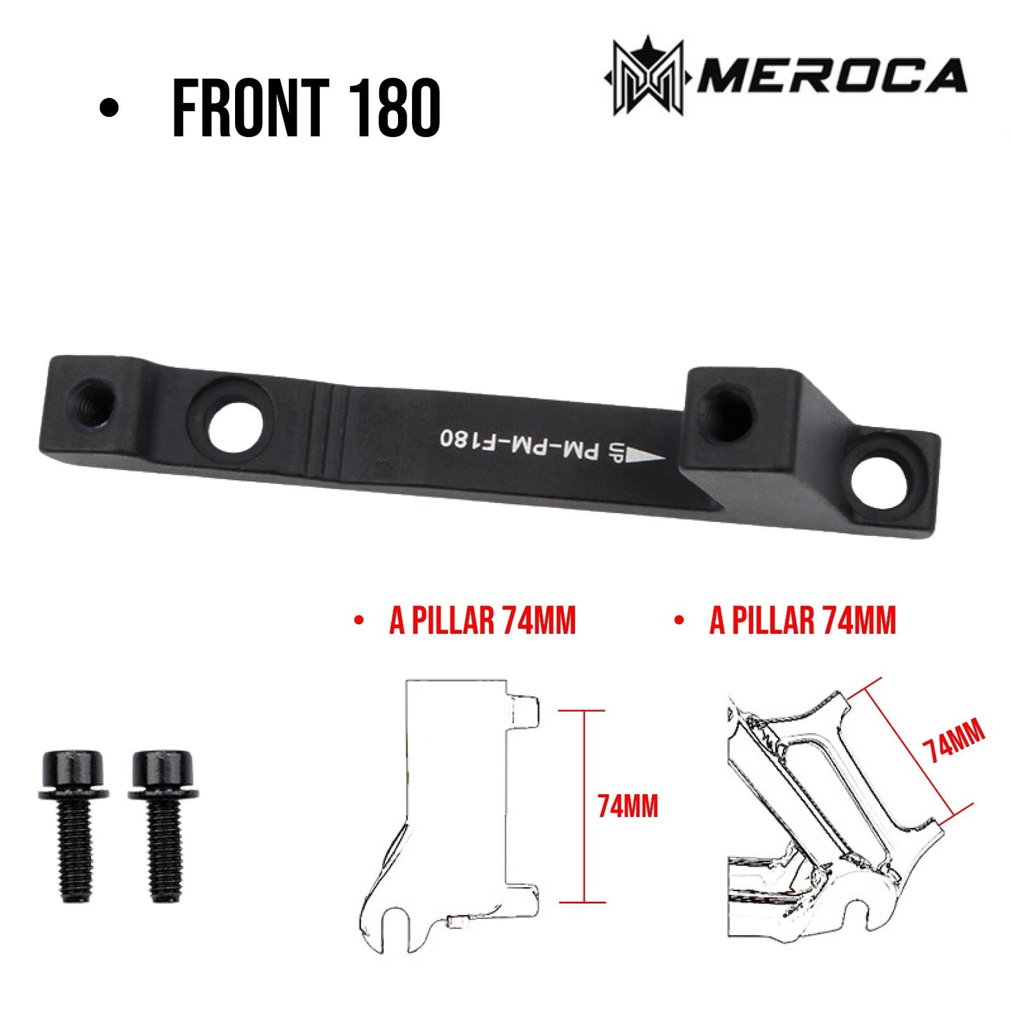 MTB Rotor Brake Caliper Mount Adapter Front Rear PM IS 160mm 180mm 203mm A/B