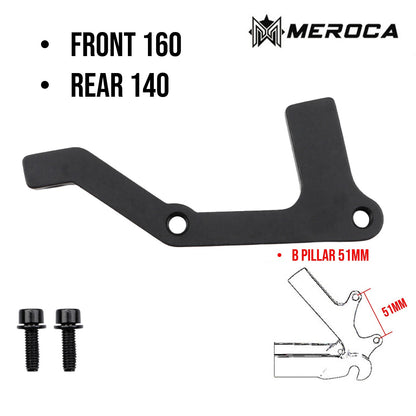 MTB Rotor Brake Caliper Mount Adapter Front Rear PM IS 160mm 180mm 203mm A/B