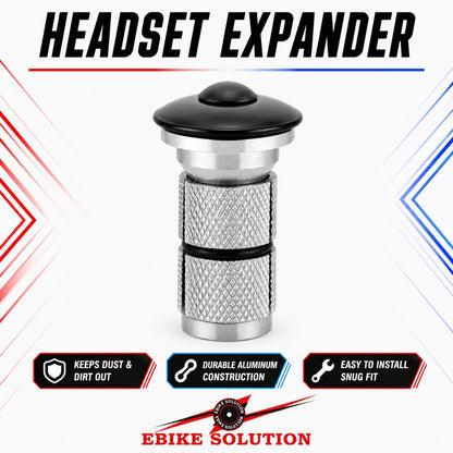 Aluminum Alloy 1-1/8" Bike Headset Expander &amp; Top Cap Plug ebike solution