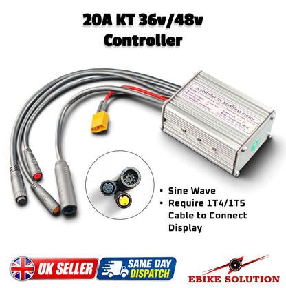 KT 48V 36V 20A Controller For 250W 350W  Motor hub Electric Bicycle Waterproof ebike solution