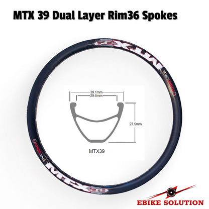 48-72V 45A 2000W Ebike Kit Rear Electric Bicycle Wheel MTX Enduro UK Speed Limit