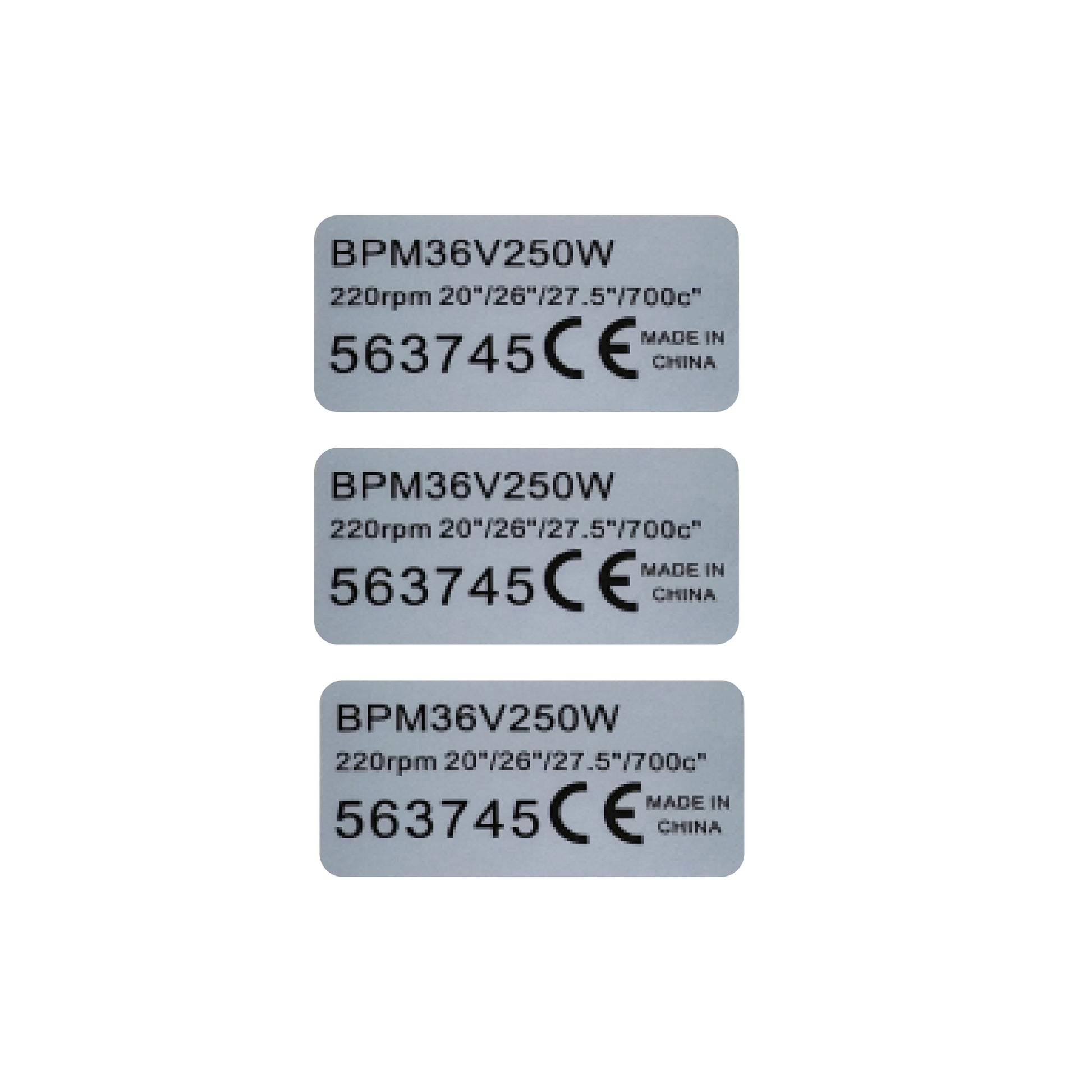 3x Ebike Sticker For BAFANG 36V 250W Ebike Label uk stock ebikesolution