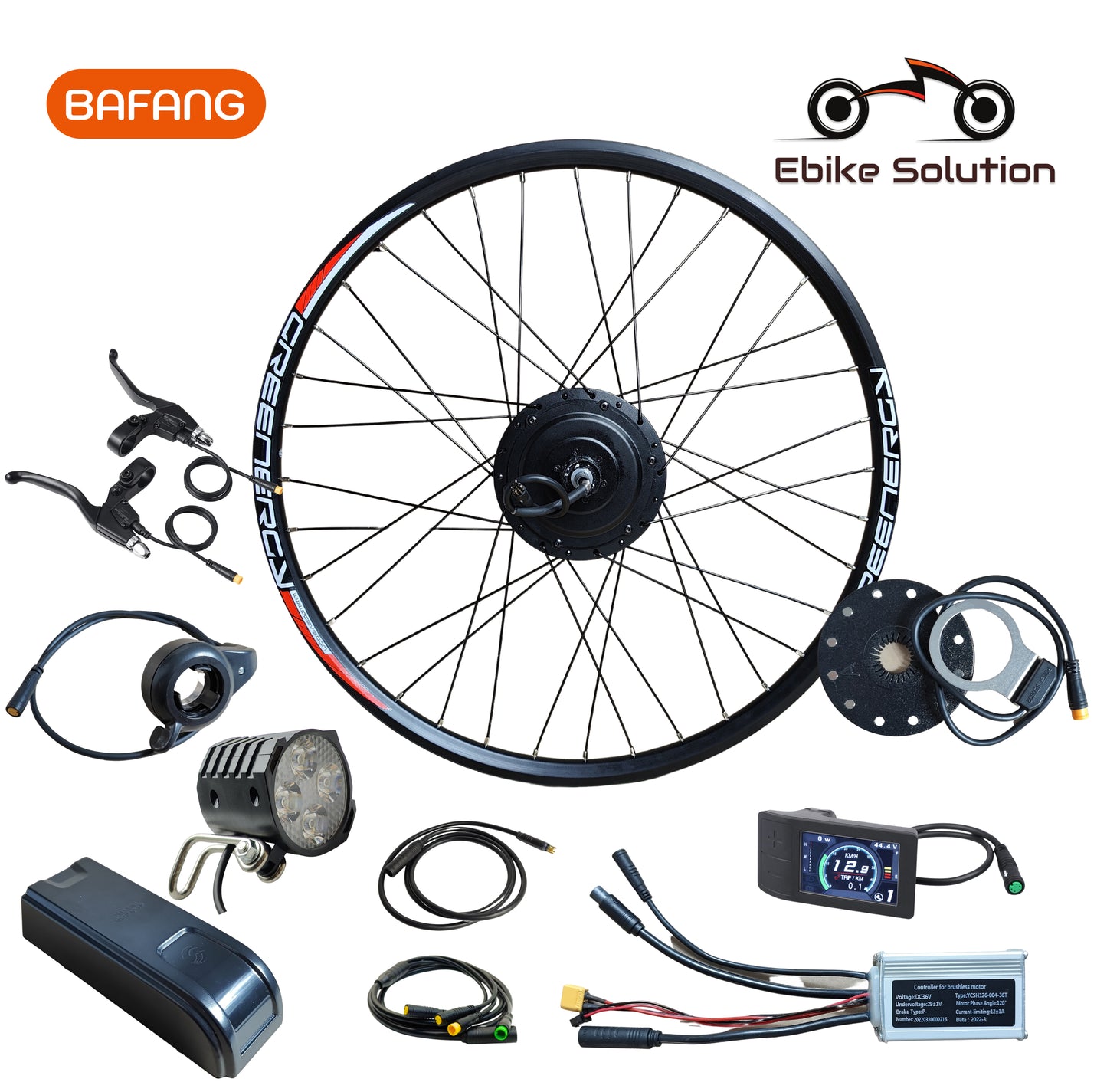 Bafang 36V250W 29"700C Ebike Freewheel Conversion Kit Rear Hub Motor Wheel Black uk stock ebikesolution