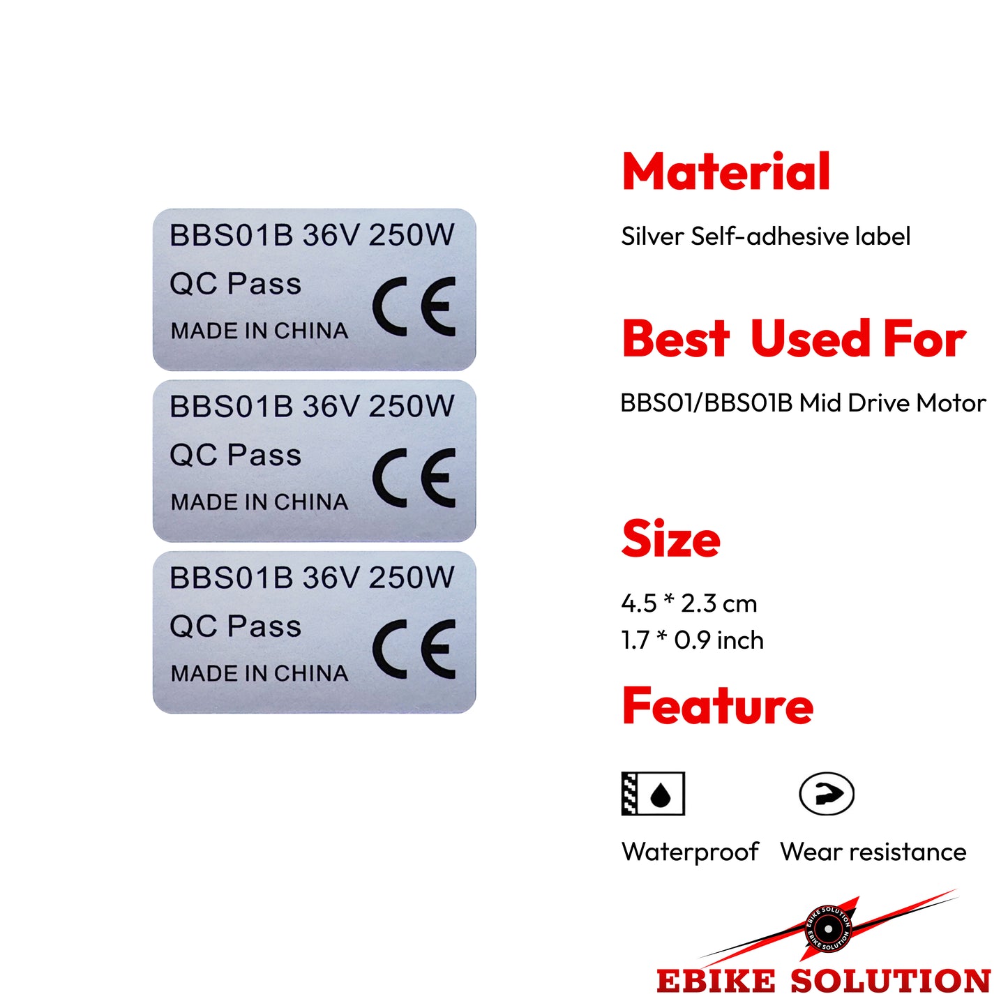 ebikesolution motor stickers road legal label 36v