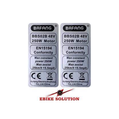 Ebike Sticker For BAFANG 48V 250W Ebike Label uk stock ebikesolution