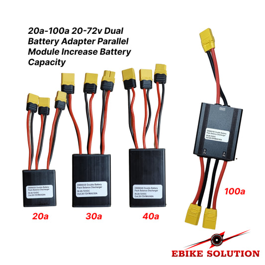Ebike Dual Battery Connection Adapter Parallel Module Increase Battery Capacity XT60 uk stock ebikesolution