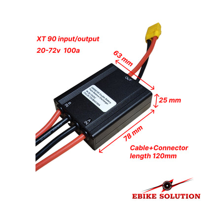 Ebike Dual Battery Connection Adapter Parallel Module Increase Battery Capacity XT60 uk stock ebikesolution