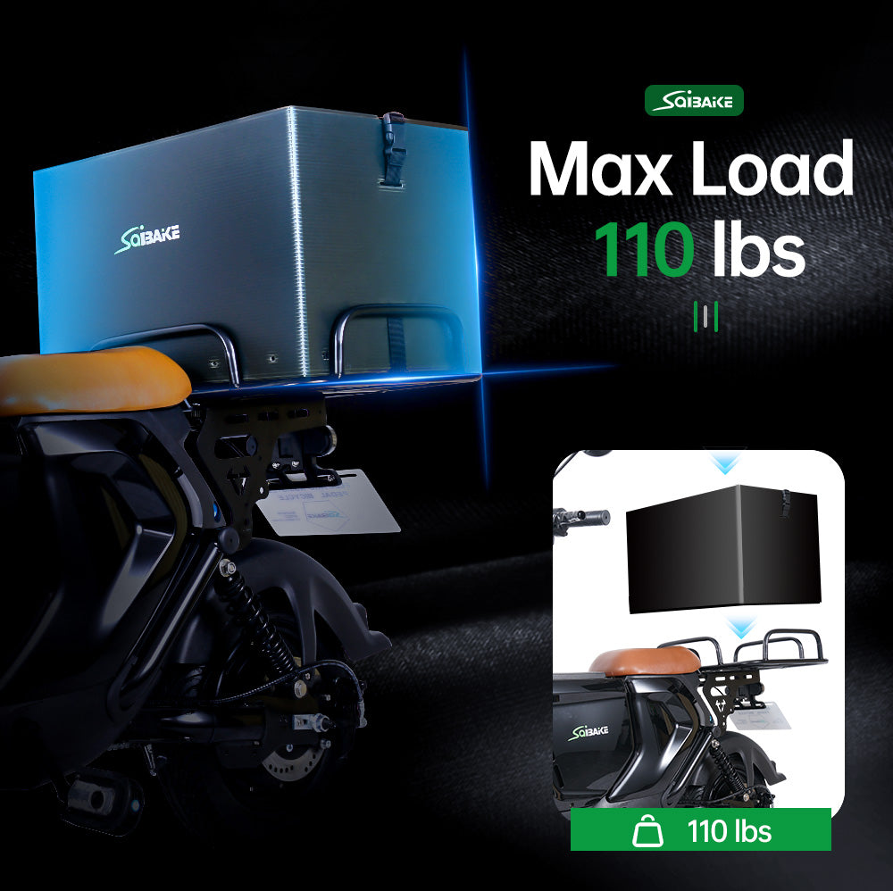 Ebike 48V 800W 50Ah/100Ah 50Km/h Battery Cargo Delivery Electric Bike for Food Delivery