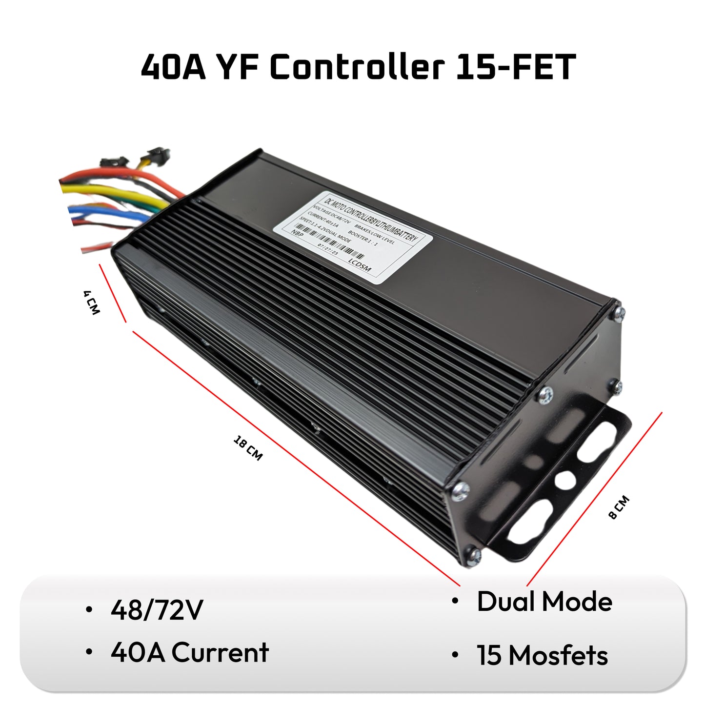 Ebike Brushless Motor Controller DC 36V/48V 40A YF ebikesolution uk stock