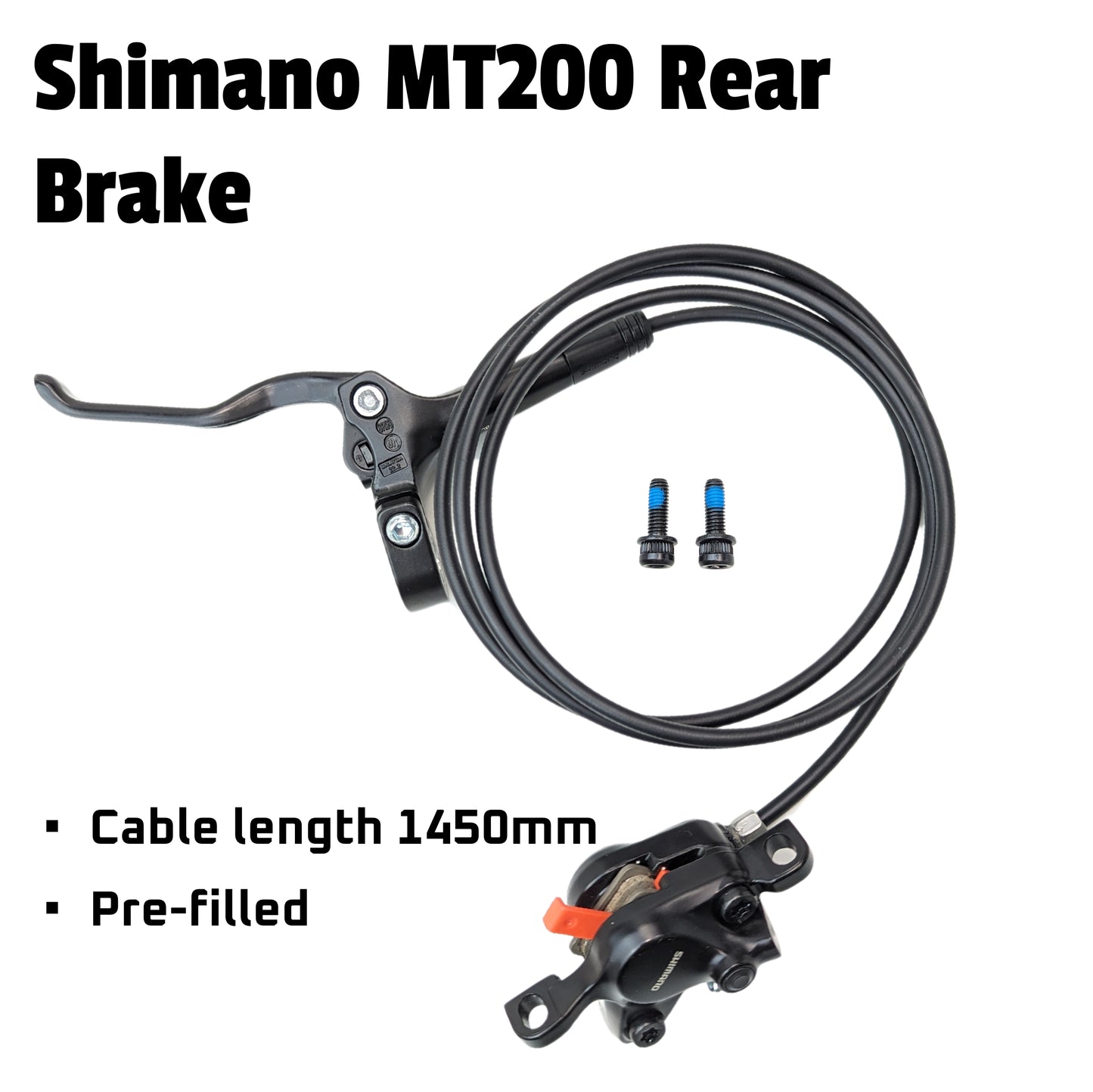 SHIMANO MT200 Hydraulic Bicycle Disc Brake Oil Brakes with Lever Set Pre-Filled